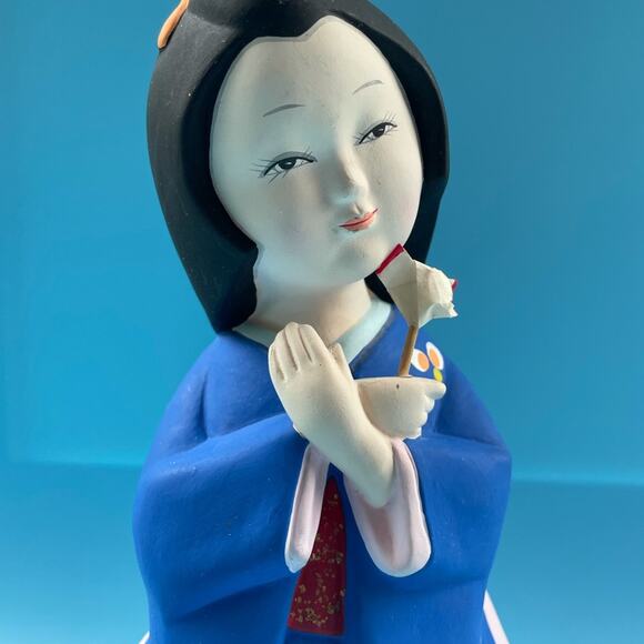 Hakata doll - Ceramic Japanese Girl Figurine - Picture 7 of 10